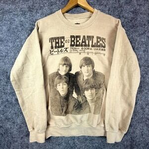 The Beatles 2020 Apple Corps Sweatshirt Mens S Tan Nippon Budokan Poster Poster